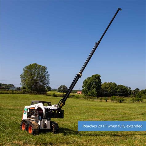 telescoping forks for skid steer loader|telescoping skid steer truss boom.